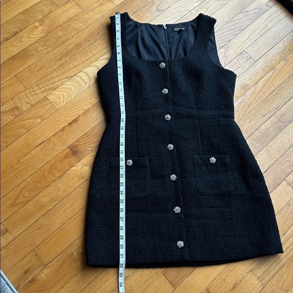 J. Crew Sophia Sleeveless Dress with Jewel Buttons